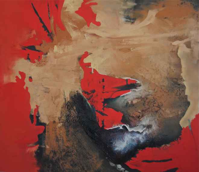 Aidan Myers 'Violate' 138 x 158cm oil & acrylic on canvas £1,500